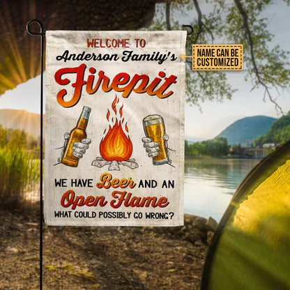 Personalized Camping We Have Beer Customized Flag
