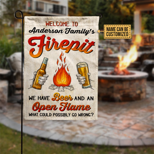 Personalized Camping We Have Beer Customized Flag