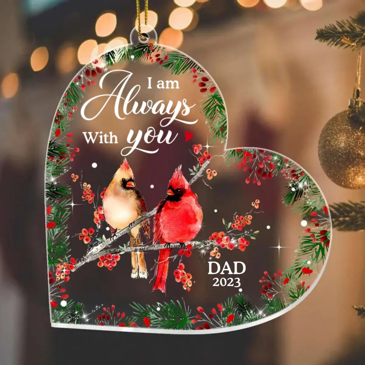 Personalized Cardinal Memo Ornament Ornament The Next Custom Gift