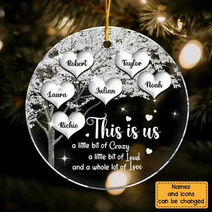 Personalized Christmas Gift For Family Tree This Is Us Circle Ornament Ornament The Next Custom Gift