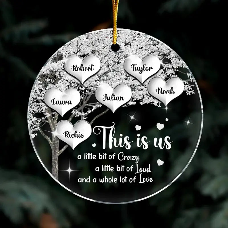 Personalized Christmas Gift For Family Tree This Is Us Circle Ornament Ornament The Next Custom Gift