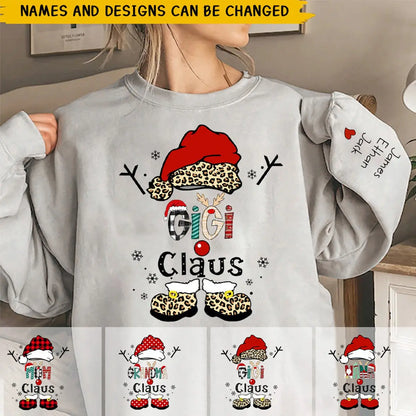 Personalized Christmas Grandma Claus Snowflake Sweatshirt Shirts & Tops The Next Custom Gift