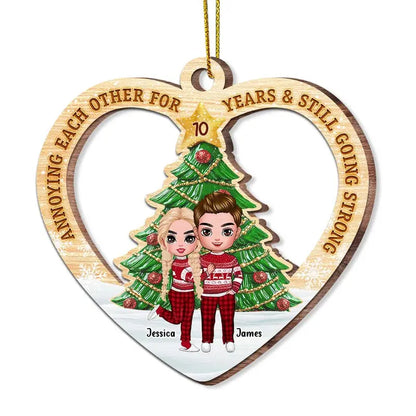 Personalized Couple Christmas Ornament ornament The Next Custom Gift