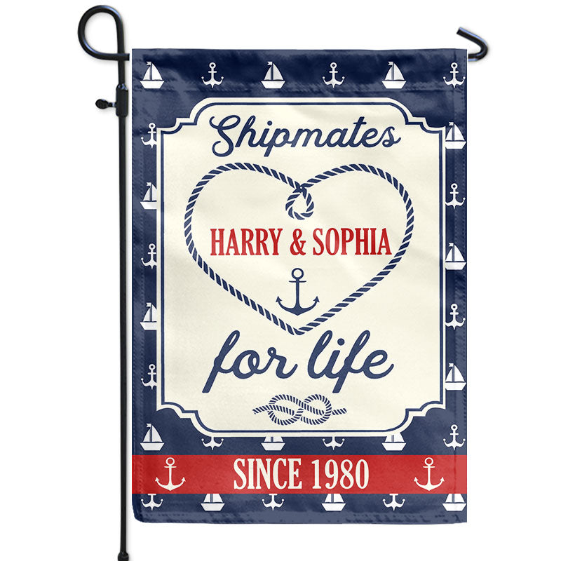 Personalized Cruising Shipmates For Life Custom Flag