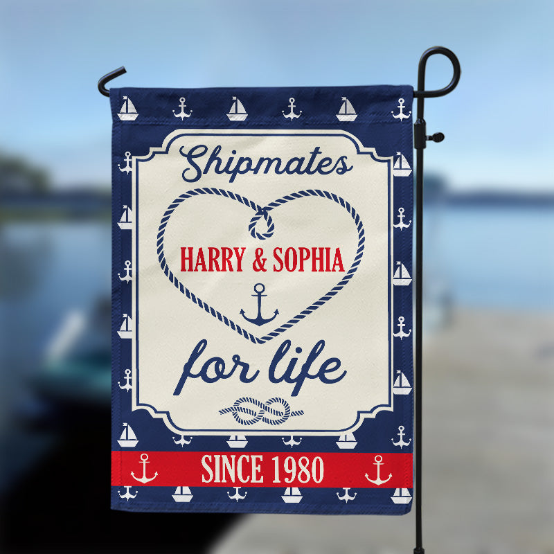 Personalized Cruising Shipmates For Life Custom Flag