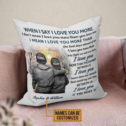 Personalized Family Couple Love You The Most Custom Pillow