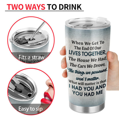 Personalized Family Old Couple When We Get Customized Tumbler