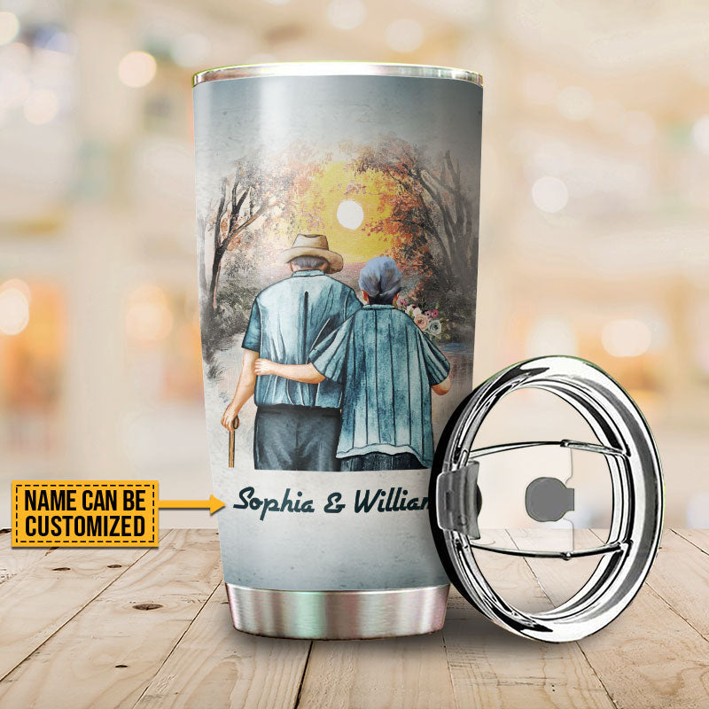 Personalized Family Old Couple When We Get Customized Tumbler