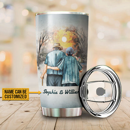 Personalized Family Old Couple When We Get Customized Tumbler