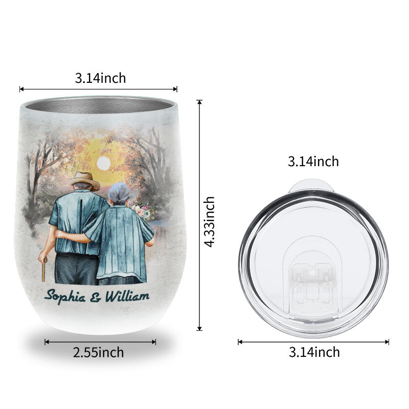 Personalized Family Old Couple When We Get Customized Wine Tumbler