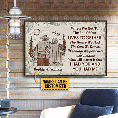 Personalized Family Old Couple When We Get Floral Custom Poster