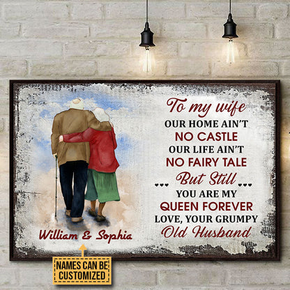 Personalized Family Our Home Ain't No Castle Custom Poster