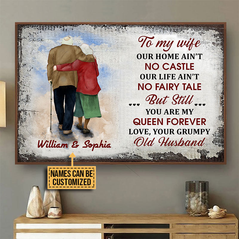 Personalized Family Our Home Ain't No Castle Custom Poster