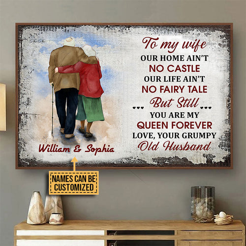 Personalized Family Our Home Ain't No Castle Custom Poster