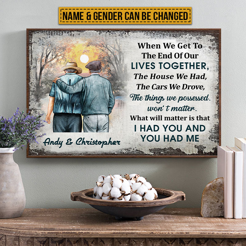 Personalized Family Pride Old Couple When We Get Custom Poster