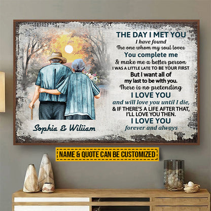 Personalized Family Quote Old Couple Customized Poster