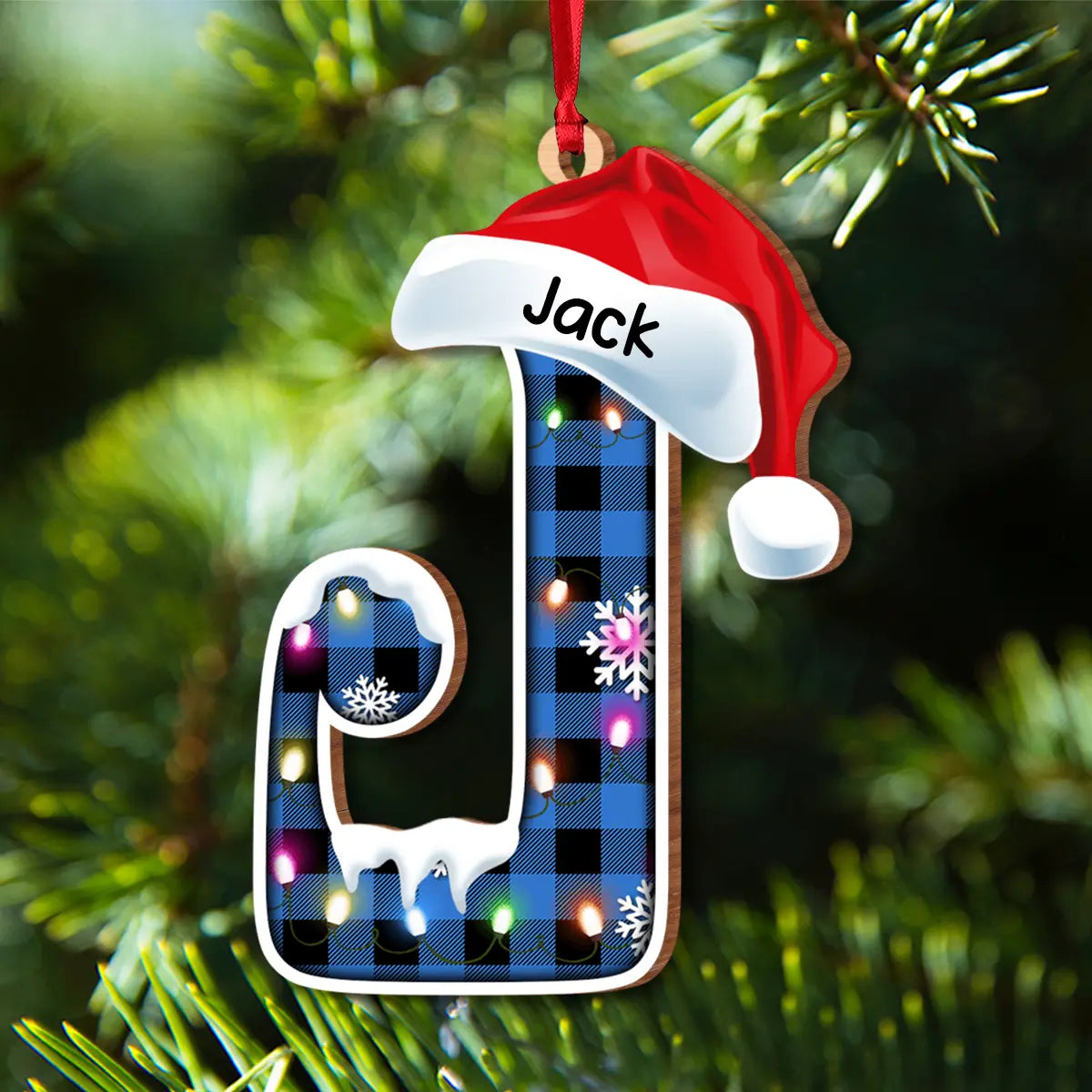 Personalized Family gift Engraved Name Letter Christmas Ornament ornament The Next Custom Gift