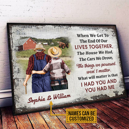 Personalized Farm Old Couple When We Get Custom Poster