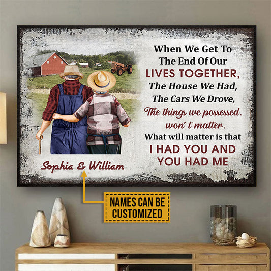 Personalized Farm Old Couple When We Get Custom Poster