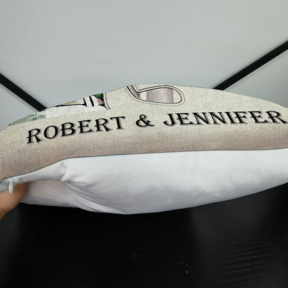 Personalized Fishing Old Couple The Best Catch Live Here Customized Pillow