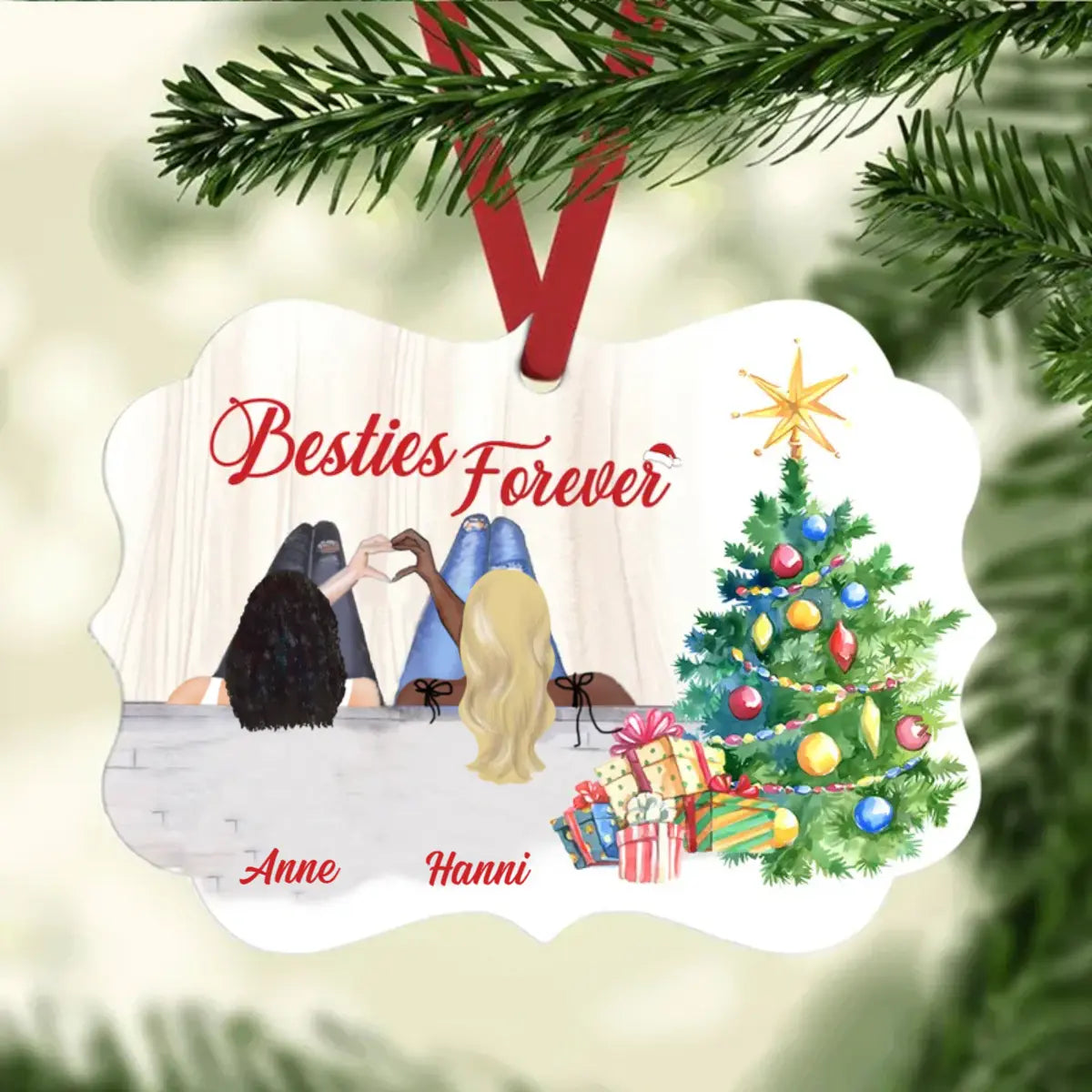 Personalized Friends Forever Besties Christmas Benelux Ornament Ornament The Next Custom Gift