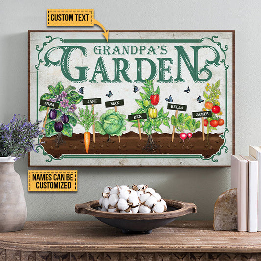 Personalized Garden Vegetables Customized Poster