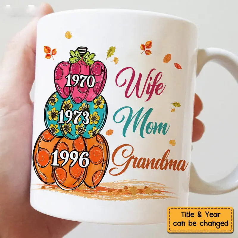 Personalized Gift For Grandma Pumpkins Mug 28083 Mug The Next Custom Gift