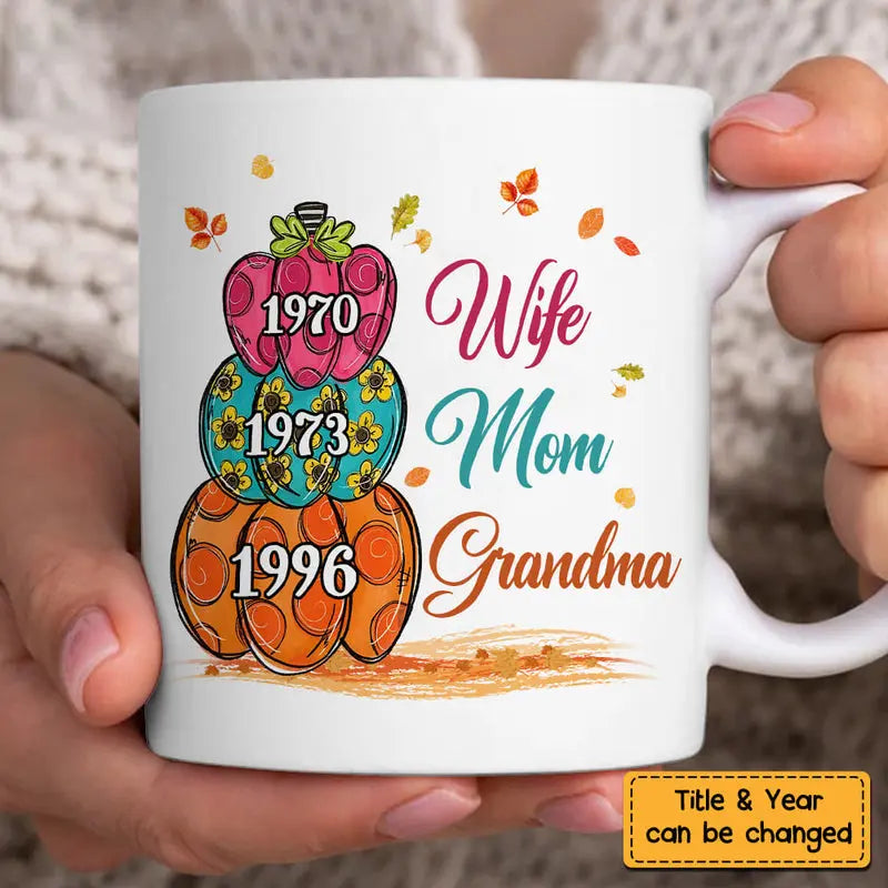 Personalized Gift For Grandma Pumpkins Mug 28083 Mug The Next Custom Gift