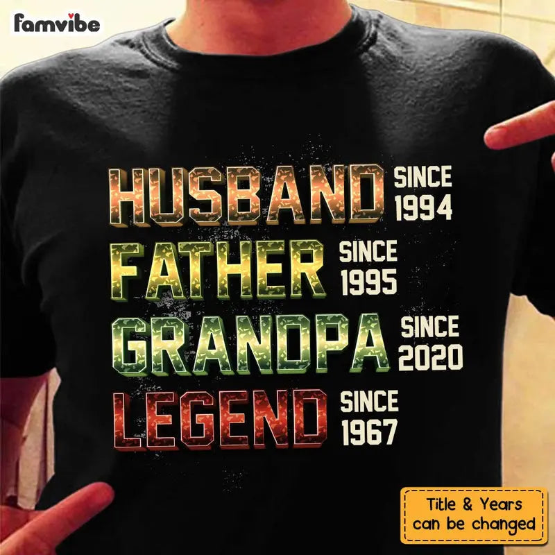 Personalized Gift For Grandpa Husband Legend Shirt - Hoodie - Sweatshirt