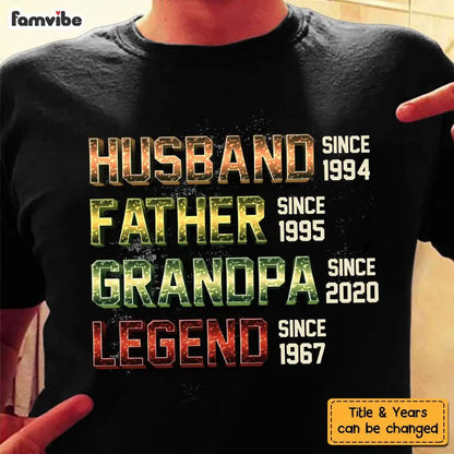 Personalized Gift For Grandpa Husband Legend Shirt - Hoodie - Sweatshirt