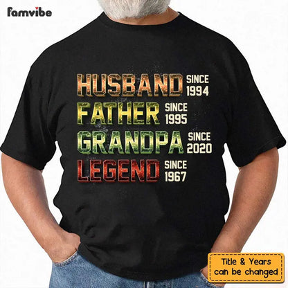 Personalized Gift For Grandpa Husband Legend Shirt - Hoodie - Sweatshirt