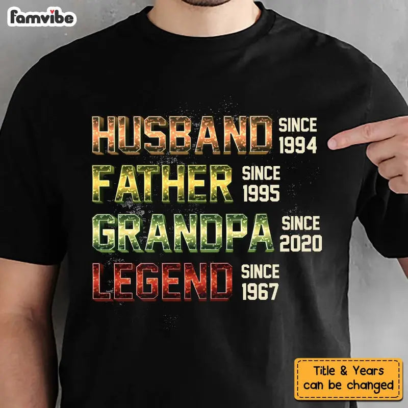 Personalized Gift For Grandpa Husband Legend Shirt - Hoodie - Sweatshirt