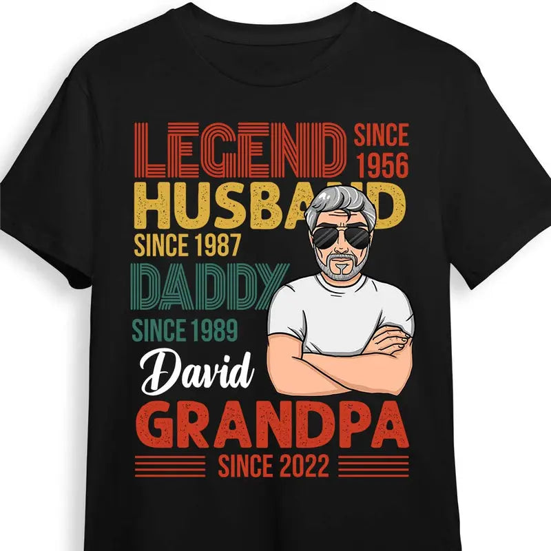 Personalized Gift For Grandpa Legend Shirt - Hoodie - Sweatshirt Shirts & Tops The Next Custom Gift