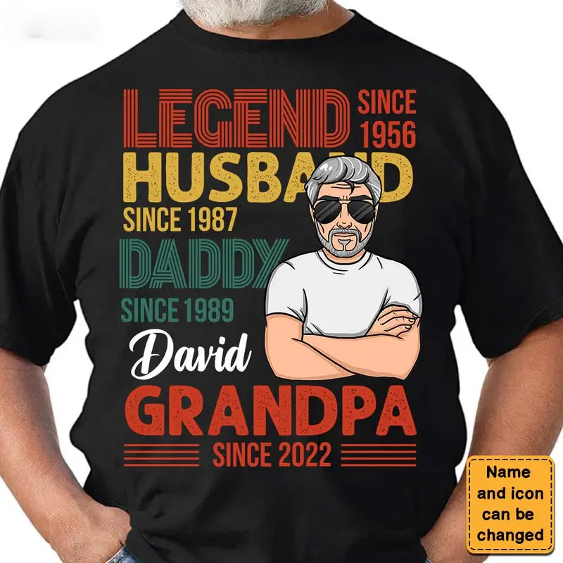 Personalized Gift For Grandpa Legend Shirt - Hoodie - Sweatshirt Shirts & Tops The Next Custom Gift