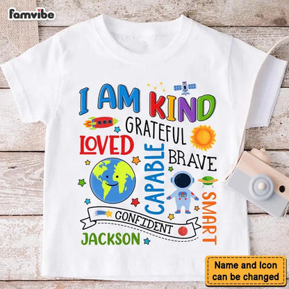 Personalized Gift For Grandson I Am Kind Kid T Shirt