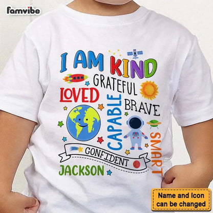 Personalized Gift For Grandson I Am Kind Kid T Shirt