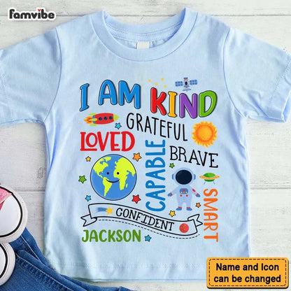 Personalized Gift For Grandson I Am Kind Kid T Shirt