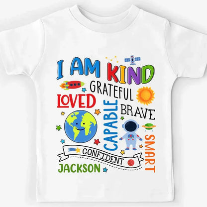 Personalized Gift For Grandson I Am Kind Kid T Shirt