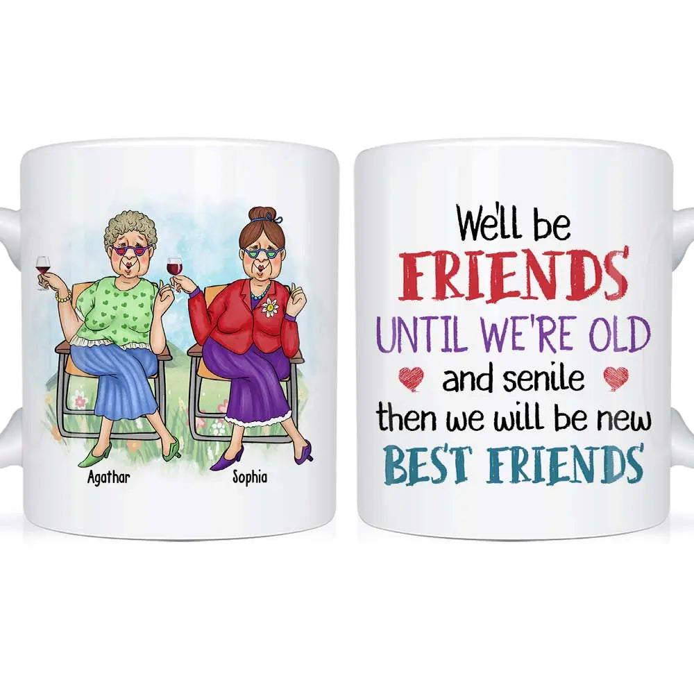 Personalized Gift For Old Friend Mug Accent Mug The Next Custom Gift