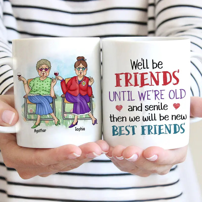 Personalized Gift For Old Friend Mug Accent Mug The Next Custom Gift