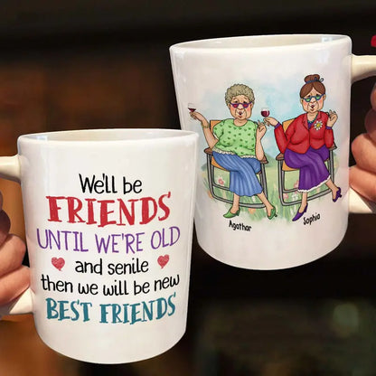 Personalized Gift For Old Friend Mug Accent Mug The Next Custom Gift