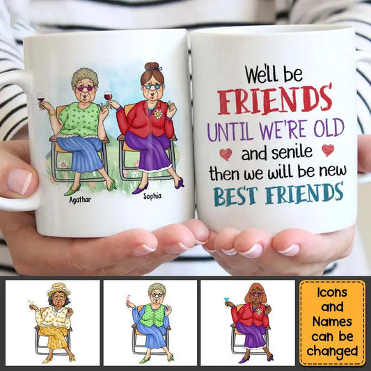 Personalized Gift For Old Friend Mug Accent Mug The Next Custom Gift