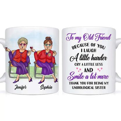 Personalized Gift for Friends Smile A Lot More Accent Mug The Next Custom Gift