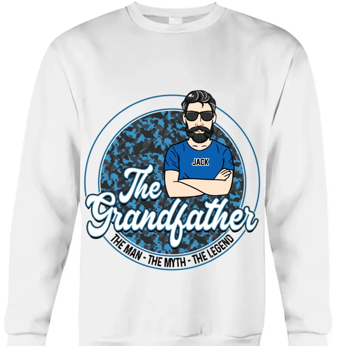 Personalized Gifts For Grandpa The Grandfather Camo Shirt - Hoodie - Sweatshirt Shirts & Tops The Next Custom Gift