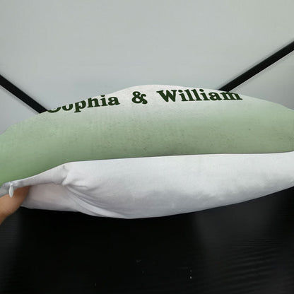 Personalized Golf Old Couple Hold Your Hand Custom Pillow