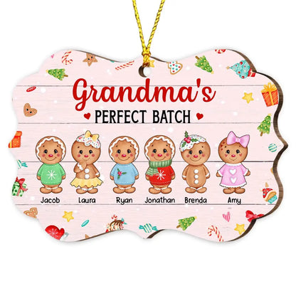 Personalized Grandma's Perfect Batch Gingerbread Benelux Ornament OB54 32O47 ornament The Next Custom Gift