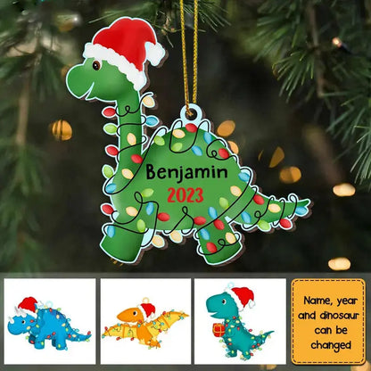 Personalized Grandson Son Granddaughter Daughter Dinosaur Christmas Ornament Car Ornament The Next Custom Gift