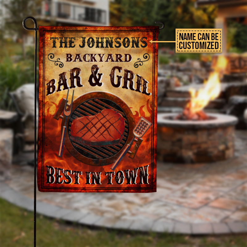 Personalized Grilling Best In Town Customized Flag