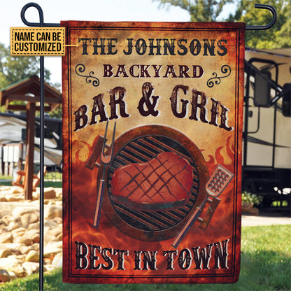Personalized Grilling Best In Town Customized Flag