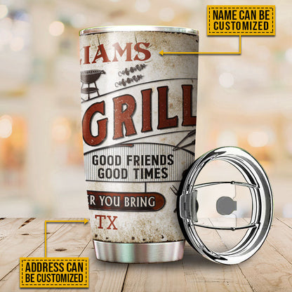 Personalized Grilling Proudly Serving Customized Tumbler
